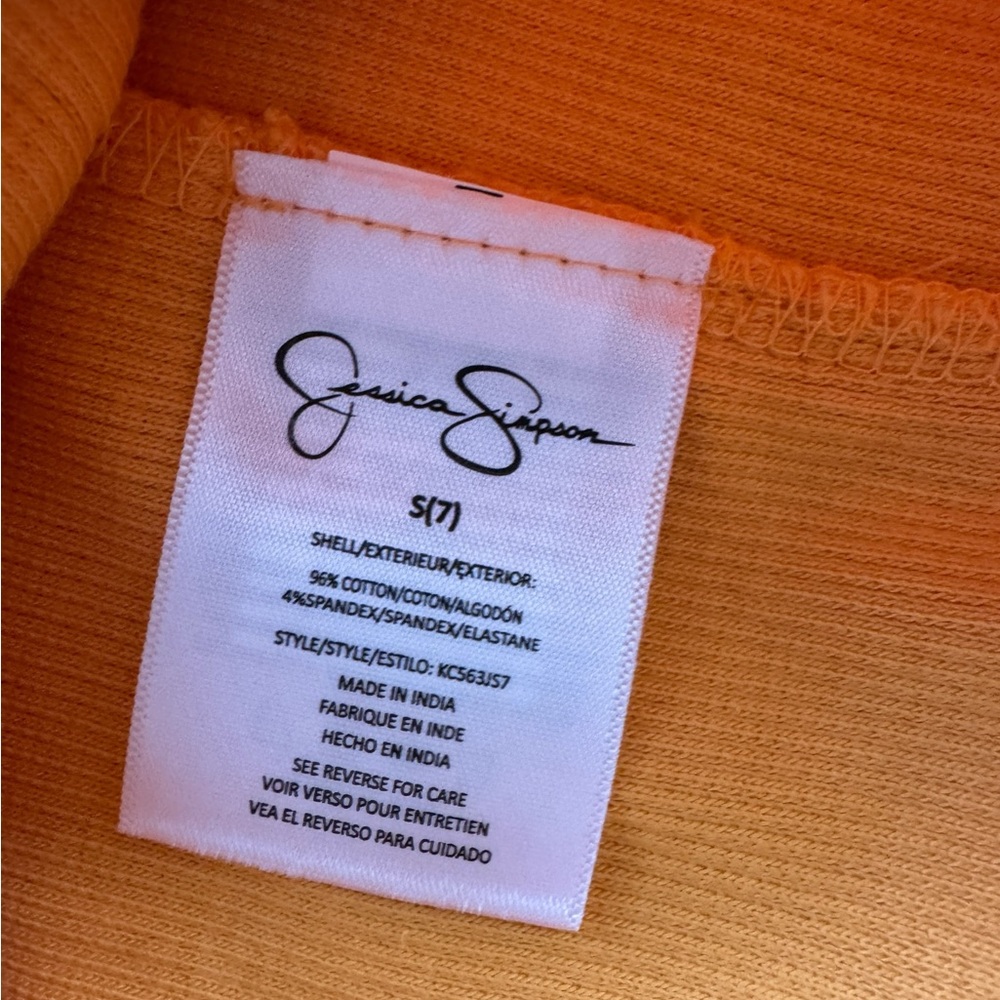 Kids Ruffled Orange Top - Picture 9 of 9